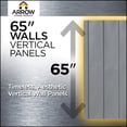 thumbnail image 3 of Arrow Classic Steel Storage Shed, 8x8, Sage Green, 3 of 8