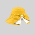 thumbnail image 2 of Gyujnb Sun Hat with Large Brim and Bow Knot for Summer Sun Lightweight Beach Hat for Sunshade and Outdoor Travel, 2 of 4