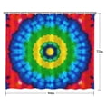 thumbnail image 5 of Colorful Tie Dye Circle Pattern Shower Curtain 84"x72" ,Bathroom Decorative Shower Curtains Set with 12 Hooks,Modern Waterproof Washable Shower Curtain, 5 of 6