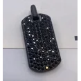 thumbnail image 4 of 2Ct Round Cut Lab-Created Black Diamond Black Dog Tag Pendant 14K Black Gold Plated, 4 of 4