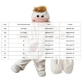 thumbnail image 3 of ZHANGDER Big Mouth Monster Onesie Wearable Onesie, Hooded Plush Fleece Soft Loungewear with Shoes, 2Y-2XL, 3 of 8