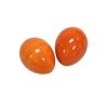 DOBANI Wooden Egg Shakers - Pair - Orange