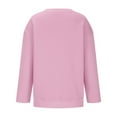 thumbnail image 3 of SGMVNU Sweatshirts for Girls Trendy Crewneck Oversized Pullover Sweatshirt Kids Tops Long Sleeve Cute Fall Clothes, Size 5-6 Years, Pink-B, 3 of 7