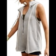 thumbnail image 2 of Mono Deportivo con Capucha para Mujer, Informal, con Cremallera Frontal y Cuello Alto, con Bolsillos. Gris L, 2 of 9
