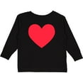 thumbnail image 3 of Inktastic Valentine's Day Red Heart Boys or Girls Long Sleeve Toddler T-Shirt, 3 of 5