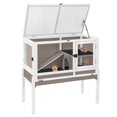 thumbnail image 1 of Aivituvin Guinea Pig Cages Indoor Rabbit Hutch with Removable Stand Anti Chewing - Brown, 1 of 7