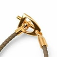thumbnail image 5 of Pre-Owned Hermes Bangle HERMES Grennan Leather Etoupe/Gold T2 Unused, 5 of 5