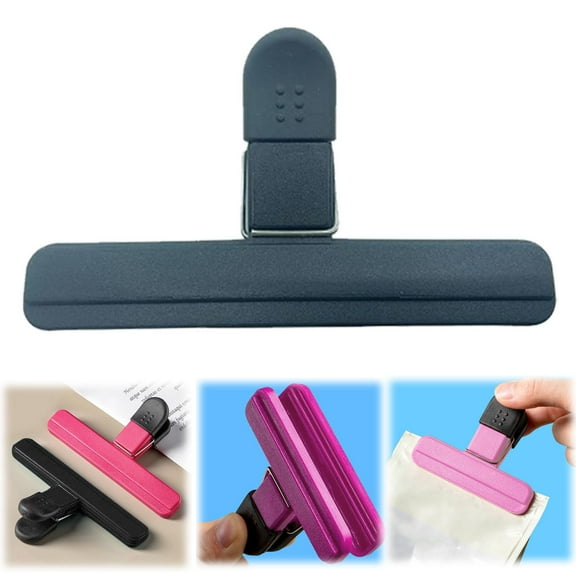 VGFVFSKGA Chip Clips, 1 Pack Sealing Clip, Plastic Sealing Clip for Potato Chip Bag, Dorm Kitchen Essentials, Food Clips for Bags, Available in 3 / 6in