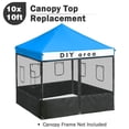 thumbnail image 2 of InstaHibit 10x10 Ft Replacement Canopy Top Kit 4 Mesh Sidewalls Yard Patio, 2 of 11