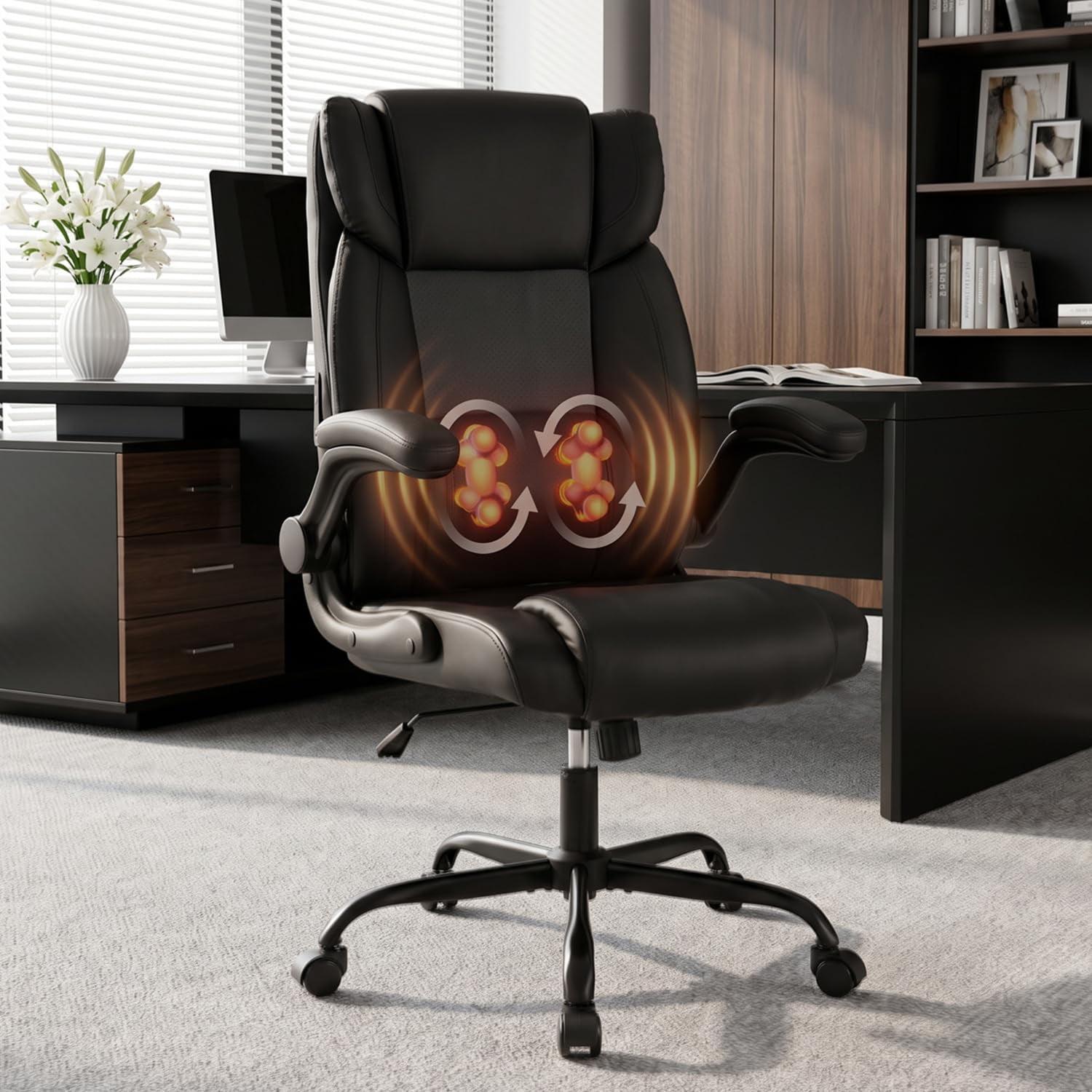 kneading massage office chair leather product
