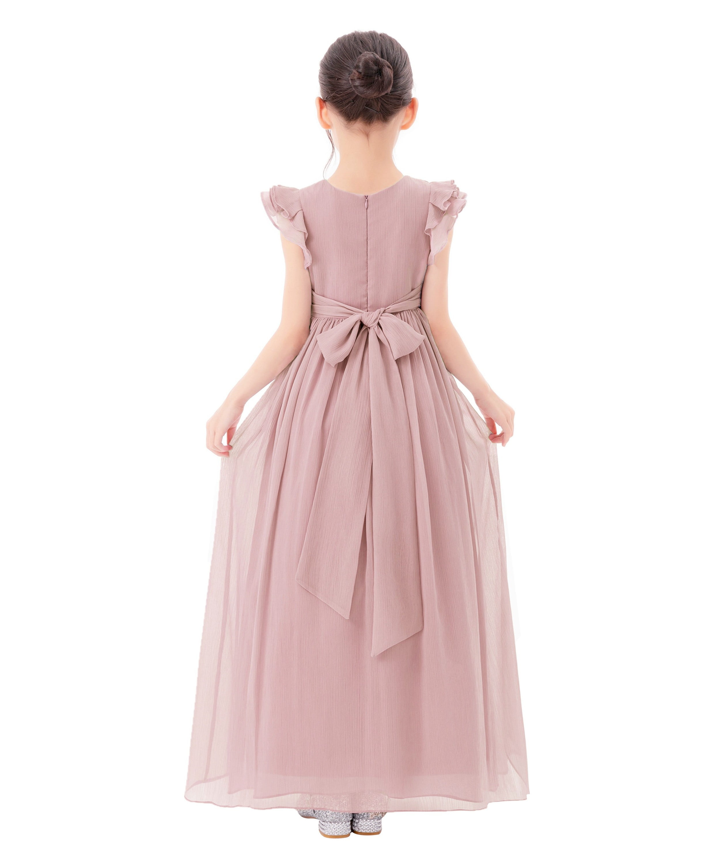 Ekidsbridal Ruffle Chiffon Flower Girl Dresses for Princess Pageants  Graduation Ceremonial Gown 822 6 