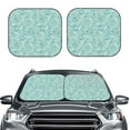 thumbnail image 2 of Balery 2 Piece Geometric Elements Car Windshield Sun Shade|Foldable Front Windshield Shade for Car Front Window for Most Sedans SUV Truck-Large, 2 of 7