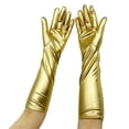 thumbnail image 6 of YUUZONE Nightclub Metallic Gloves Gloves Party Accessory Shiny-Gloves for Concert Full Finger Metallic Gloves, 6 of 19