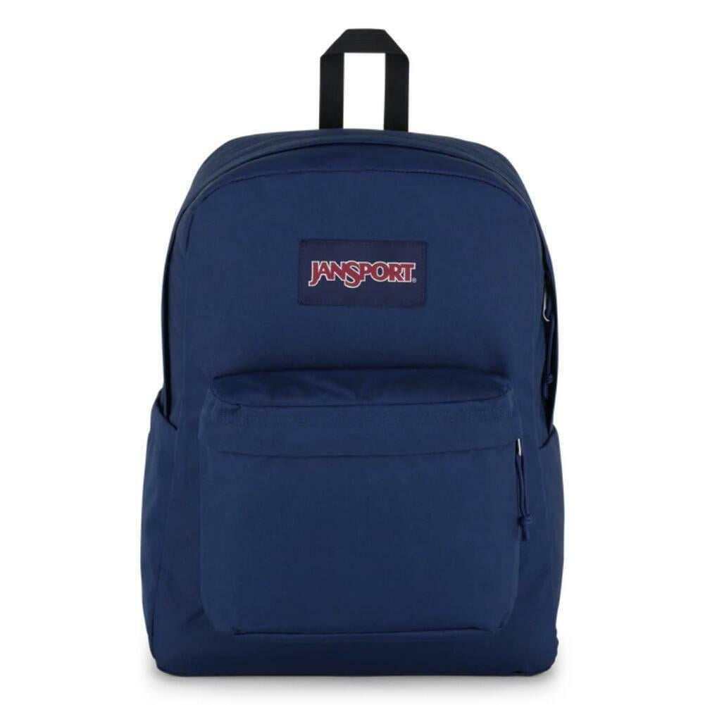 Jansport SuperBreak Plus Laptop Backpack Navy Shop Black