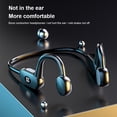 thumbnail image 2 of Tholdsy Auricular inalámbrico portátil compatible con Bluetooth 5.1 180mAh Recargable Auriculares de conducción ósea con cable Negro Gris Type2 NO2, 2 of 6