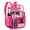 Hot Pink, variant on Sanmadrola Clear Backpack Clear Bag Heavy Duty Waterproof Transparent Large PVC Backpacks for Teenagers Women Men for Stadium School College Travel Work Hiking, Gray
