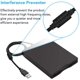 thumbnail image 3 of Unidad de disquete USB, unidad de disquete externa USB Unidad FDD Slim Plug and Play de 1,44 MB para PC Windows 2000/XP(Negro), 3 of 5