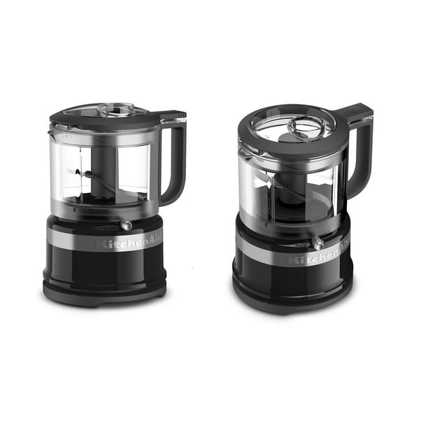 KitchenAid KFC3516OB 3.5 Cup Mini Food Processor, Onyx Black (Certified