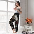 thumbnail image 5 of Salouo Realistic Rose Skull Print Women's Pajama Pants Casual Loose Sweatpants PJs Flowy Pants Drawstring Palazzo for Women Wide Leg Pants Lounge Pajama -X-Large, 5 of 8