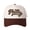 Brown, variant on Philly Letter Embroidered Color Block Trucker Hat Unisex Adjustable Cotton Breathable Fashion Cap for Travel Daily Wear