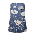 thumbnail image 3 of Gibobby Mujeres Casual Impresión Bandeau Sin Tirantes Sin Mangas Verano Vacaciones Vacaciones Top(Azul,XG), 3 of 5