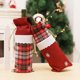 thumbnail image 5 of Christmas wine bottle scarf cover with hat decoration Christmas wine bottle decoration Christmas wine bottle cover gift bag, 5 of 5