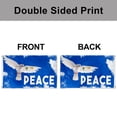 thumbnail image 4 of Dutern Double Sided Peace Dove Flag Banner 3 Ply with Brass Grommets 2x3 Feet, 4 of 4