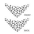thumbnail image 3 of Rateoe Fish Bone Print Pet Scarf for Dogs and Cats – Stylish Reflective Design, Breathable & Durable Pet Bandana with Quick-Release Buckle-Medium, 3 of 5
