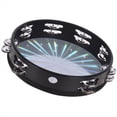 thumbnail image 3 of 6 Inch Orff Percussion Instrument Double Row Handbell Ring Drum for Children & Adults Dancing Singing Accompaniment, 3 of 6