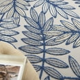 thumbnail image 5 of Nourison Aloha Indoor/Outdoor Ivory/Navy 6' x 9' Area Rug, (6x9), 5 of 13
