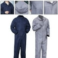 thumbnail image 5 of LITTLE HOME Waterproof Men's Workwear Jumpsuit Long Sleeve Hooded Coveralls Wear-Resistant Auto Repair Uniform Multifunctional Dust-Proof Suit with Multiple Pockets for Storage Handling, 5 of 5
