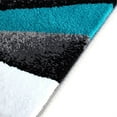 thumbnail image 4 of Flash Furniture Atlan Rectangular Contemporary White, Black, Grey, Turquoise Area Rug, 3' x 10', 4 of 6