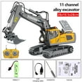 thumbnail image 1 of 2.4g High Tech 11 Channels Rc Excavator Dump Trucks Bulldozer Alloy Plastic Engineering Vehicle Electronic Toys For Boy Gifts, 1 of 4
