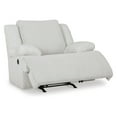thumbnail image 3 of Vincent Manual Rocker Recliner Chair, White Corduroy, Pillow Arms, 3 of 5