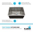 thumbnail image 2 of 32 Inch Stainless Steel 60/40 Double Unequal Bowl Classic Kitchen Sink, Extra Thick 18 Gauge Undermount Rust Resistant, Sound and Heatproof Sink, Sink Only, 2 of 16
