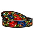 thumbnail image 4 of Lacquer Miniature Organizer and Storage Box Handmade Petrykivka Painting Oval Trinket Box 5.7x3.3x1.4-inch Decorated Box, 4 of 8