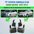 thumbnail image 1 of Exquisite Mud Flaps For Toyota Corolla Altis E140 2007-2013 Mudflaps Splash Guards Mud Flap Front Rear Mudguards Fender 2008 2009 2010, 1 of 5