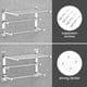 thumbnail image 5 of Caximsy Barra De Toalla Ajustable Para Montaje En Pared De Baño Toallero De Ducha Adhesivo De 17-30,7 Pulgadas Toalleros De Baño De Acero Inoxidable Para Inodoro Cocina Colgador De Toalla Doble (Toall, 5 of 5