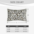 thumbnail image 3 of Plush Throw Pillow Covers, Heart leopard print Pillow Cases with Invisible Zipper, Breathable Microfiber Pillow Cases Standard Size for Sleeping Bedroom Sofa Living Room 16x24, 3 of 5