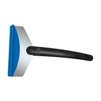 Stainless Steel Snow Shovel for Cars Heavy Duty Ice Scraper with Large TPR Soft Grip Winter Frost Remover Tool Accessory