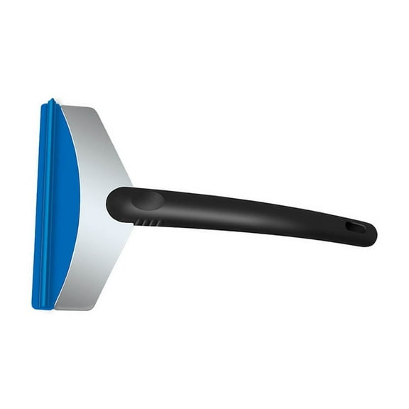 Stainless Steel Snow Shovel for Cars Heavy Duty Ice Scraper Winter Tool with Ergonomic TPR Handle Frost Remover for