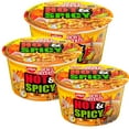 thumbnail image 1 of Nissin Hot & Spicy Shrimp Noodle Bowl, 3.27 OZ Microwavable and Spoonable Noodles & Soup (Pack of 3), 1 of 6