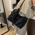 thumbnail image 7 of Women Tote Bag Vegan Leather Handbag | Fashion Shoulder Purse with Adjustable Strap, Multiple Pockets, Large Capacity | Black Brown Coffee 12"x7.68"x3.54" Durable Everyday, 7 of 7