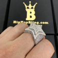 thumbnail image 2 of Super Star Rhodium CZ Bling Bling Ring (9), 2 of 3