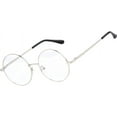 thumbnail image 2 of LAICAIW Vintage Round Prescription ready Metal Eyeglass Frame Clear Lens, 2 of 5