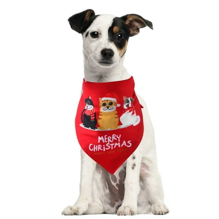 Lavaport Pet Dog Christmas Bandana Dog Collar Scarf Handkerchiefs Bibs