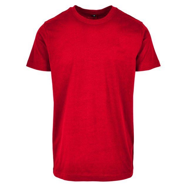 Build Your Brand T-Shirt Basique à Col Rond pour Hommes