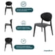 thumbnail image 4 of CONJUNTO DE EXTEIRO MESA LODI BLANCO CON SET DE 4 SILLAS EXTERIOR MASSA NEGRO, 4 of 6