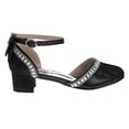thumbnail image 2 of Badgley Mischka Girls Low Heeled Dress Shoes. (Little Kids and Big Kids) Black Size 10, 2 of 7