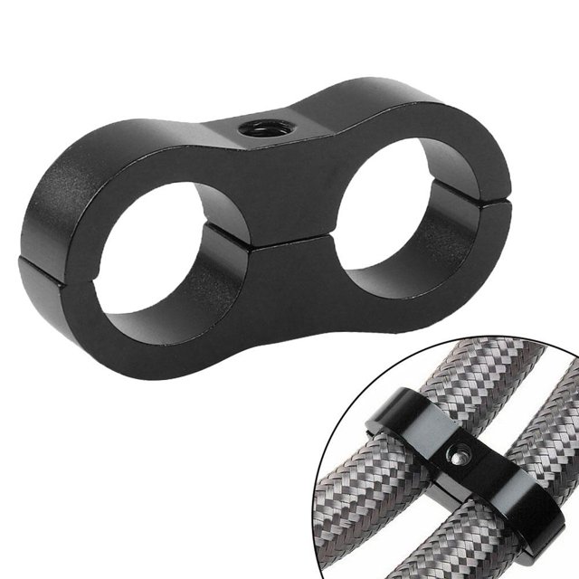 Abrazadera de línea de manguera de coche Abrazadera de tubo de goma trenzada AN6 AN8 AN10 AN12 (6AN) Ndcxsfigh Accesorios para autos y motos